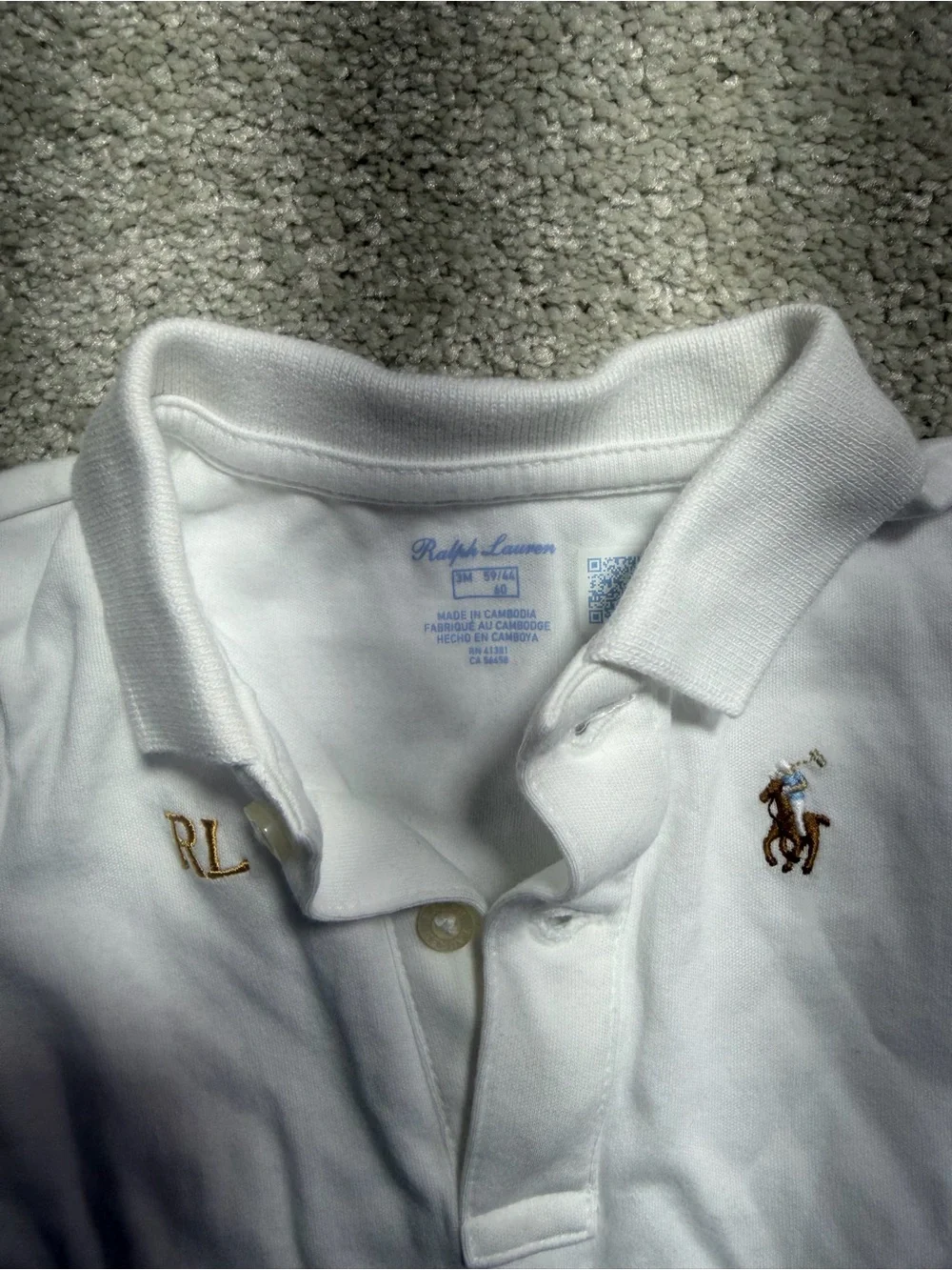 Ralph Lauren baby sleeper and shirt sz 3m-6m